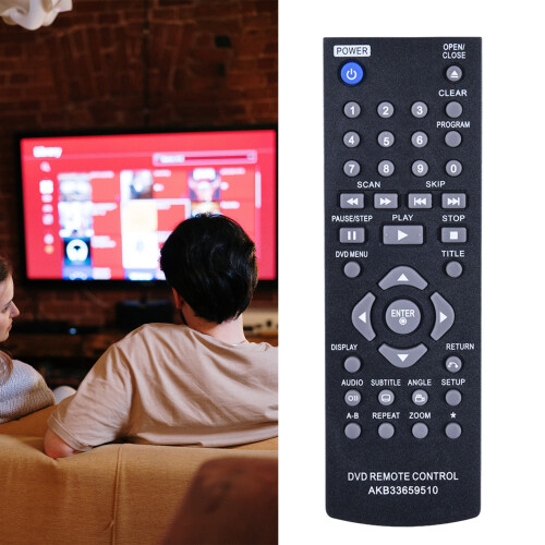 Universal Replacement Remote AKB33659510 for  DVD Player DVX390 DP122 DVX440 1