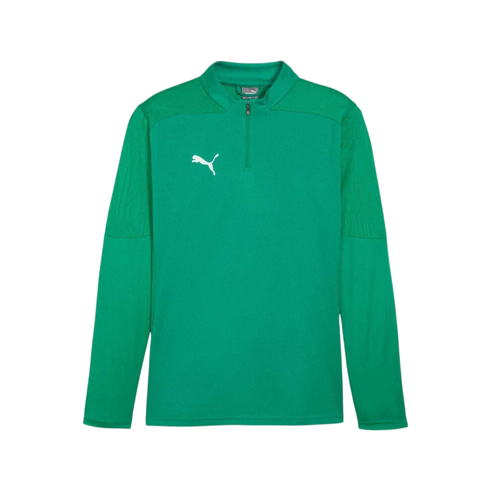 Puma (Xxl, Green) Mens Teamfinal 24 Quarter Zip Training Top