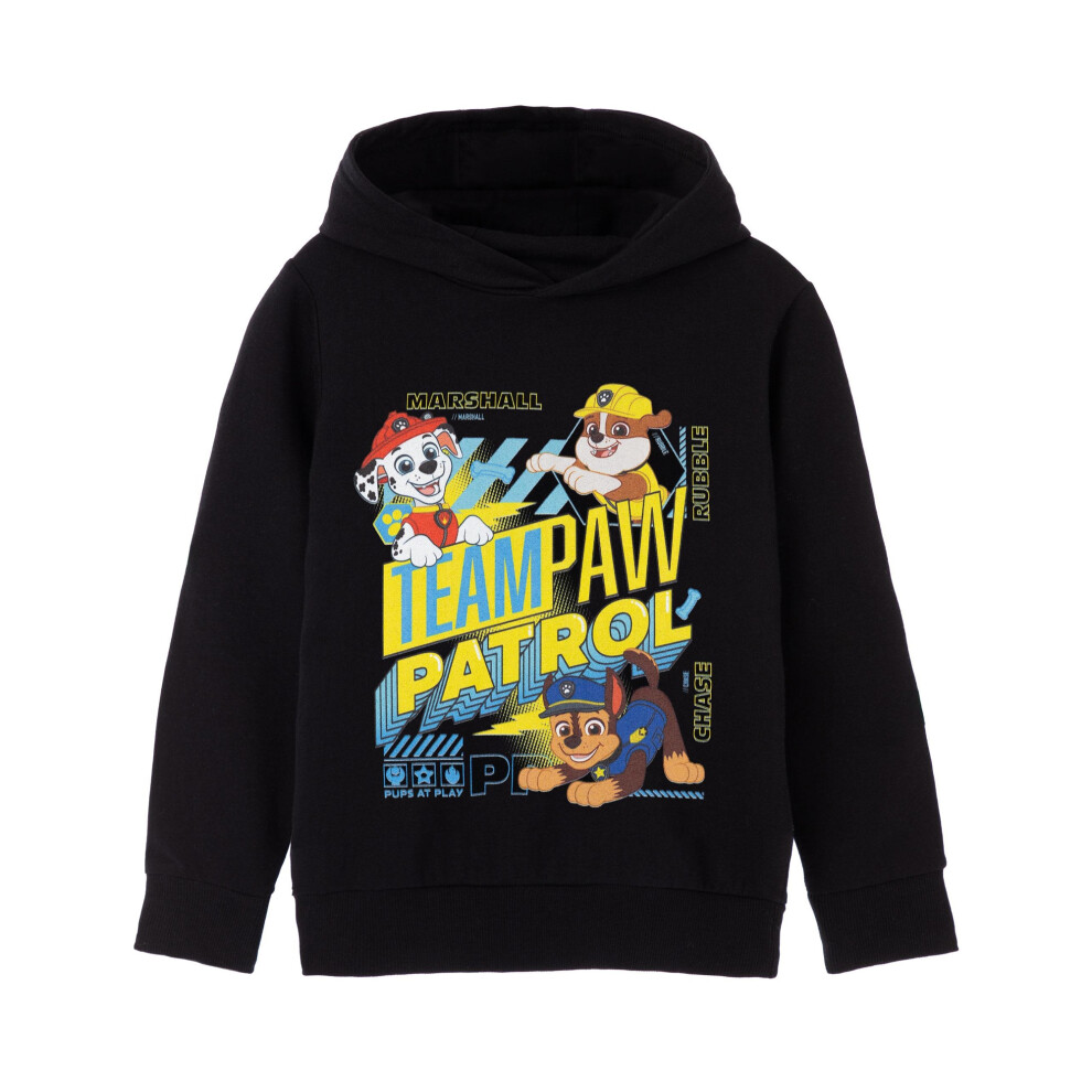 Paw Patrol (7-8 Years, Black) Boys Team Hoodie