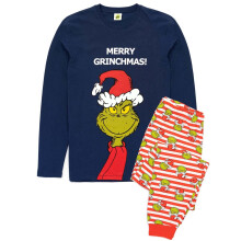 (XL, Navy) The Grinch Mens Christmas Pyjama Set