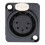 XLR Connector 5pins XLR Female Socket Panel Mount Type for 5-pole XLR Connectors 5