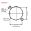 XLR Connector 5pins XLR Female Socket Panel Mount Type for 5-pole XLR Connectors 8