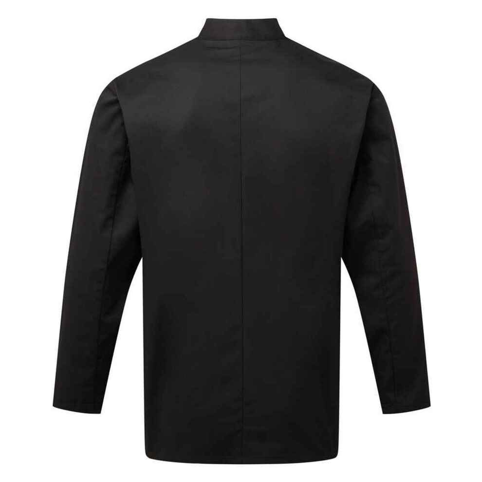 Premier (4Xl, Black) Mens Essential Long-Sleeved Chef Jacket