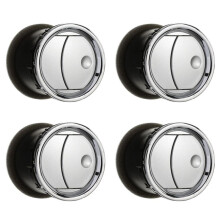 4X Auto Armaturenbrett AC Wärme EntlüFtung Leitung Louvre Chrom für  F-150 2004-2008 8L3Z-19893-BA