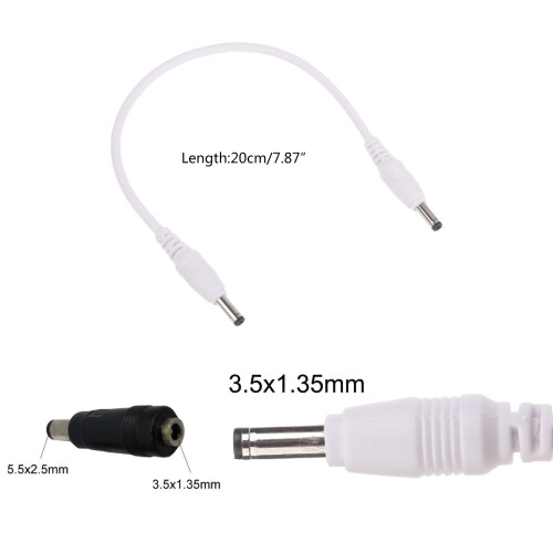 Reliable 3.5x1.35mm Extension Cable 5.5x2.5mm Adapter for Electronic Devices 2