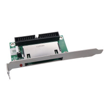 CF to IDE Converter Adapter PCI Bracket Back Panel 39/40 Pin Compact Flash Card