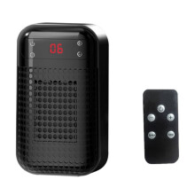 Aquecedores Portáteis para Aquecedores Internos Sem Fio, Aquecedores de 500 Watts para o Inverno, Aquecedor Remoto + Display LED, Plugue UE, Preto