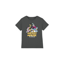(7-8 Years, Charcoal) Disney Childrens/Kids Mickey Mouse Friends T-Shirt