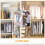 Varão de Closet Oval Ajustável de 18 A 40 Polegadas, Barra de Pendurar Guarda-Roupa com Suportes de Extremidade de 1 Polegada de Diâmetro 6