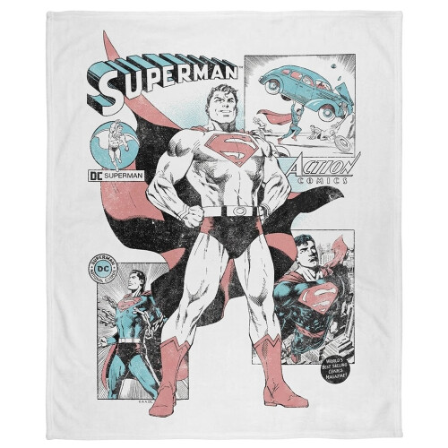 Superman (58in x 36in, Multicoloured) Superman Blanket