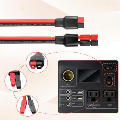 PVC Battery Service Cable with Coupler End for Charging Use Daily 3m 1