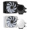 12cm CPU Liquid Cooler RGB Water Cooling System Copper Aluminum Material White 2