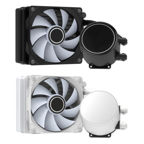 12cm CPU Liquid Cooler RGB Water Cooling System Copper Aluminum Material White 1
