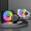 12cm CPU Liquid Cooler RGB Water Cooling System Copper Aluminum Material White 7