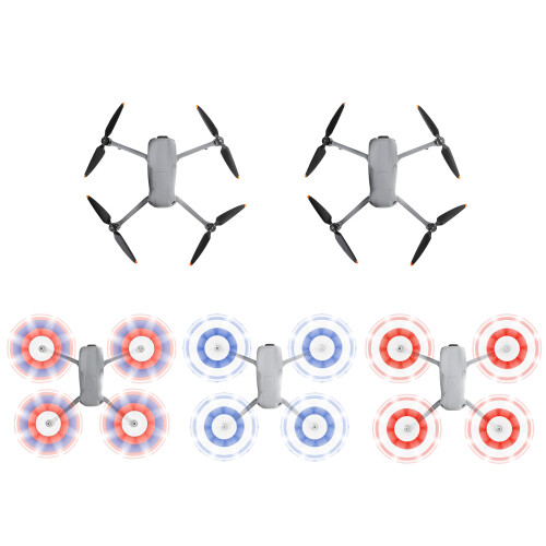 Propellers Quiet Props Strong Pulling Force Quick-Release for DJI Double sided orange