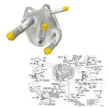 Radiador Do Resfriador de Óleo de Transmissão 3493-06021 para Camry RAV4 Avalon para ES NX 2018-2024 33493-06020 3349306021