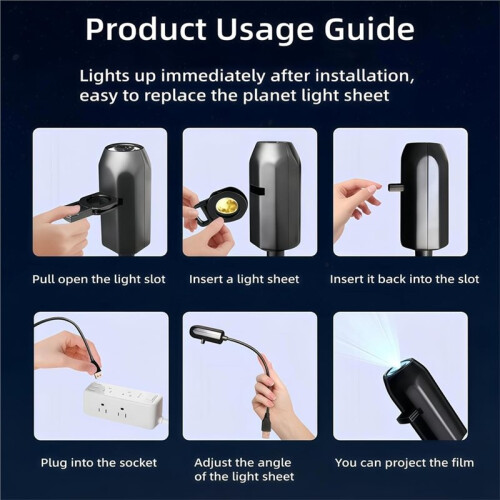 Christmas Projector LED Projector Night Light Plug and  Hd Star Projector for Bedroom Ceiling B 1