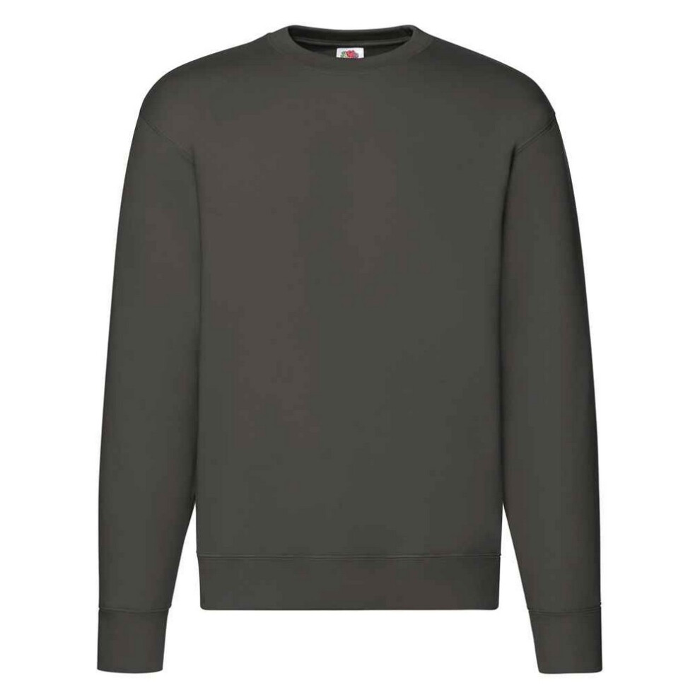 Fruit Of The Loom (3Xl, Charcoal) Mens Premium Drop Shoulder Sweatshirt