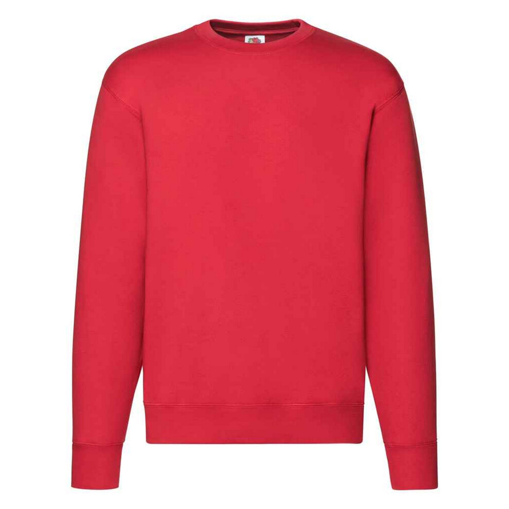 Fruit Of The Loom (Xl, Red) Mens Premium Drop Shoulder Sweatshirt