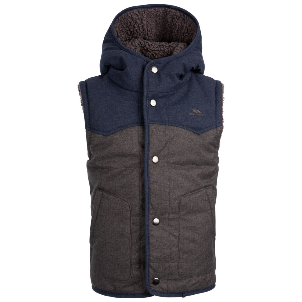 Trespass Unisex Dark Grey Obtain Reversible Gilet In | : Size 7-8 Years Kids - Image 3