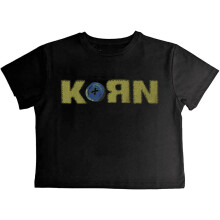 (M, Black) Korn Womens/Ladies Doll Issues Crop Top
