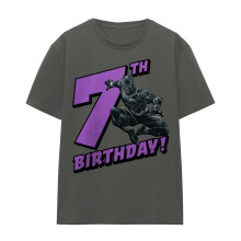 (XL, Charcoal) Black Panther Womens/Ladies Birthday 7 T-Shirt