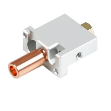 Voor FLSUN V400 3D-Printer Hotend-Nozzle Extruderonderdelen Printkop Messing Warmteblok Keel Koper Geplateerd