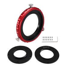 CAA 360 Degree Rotator Camera Angle Adjuster 3 in 1 Gyratory Device for Astronomical Telescope M42 Threaded Ring