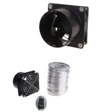 Compact USB Exhaust Fan with 1/3/6M Pipe and Switch for Kitchen and Bathroom single fan