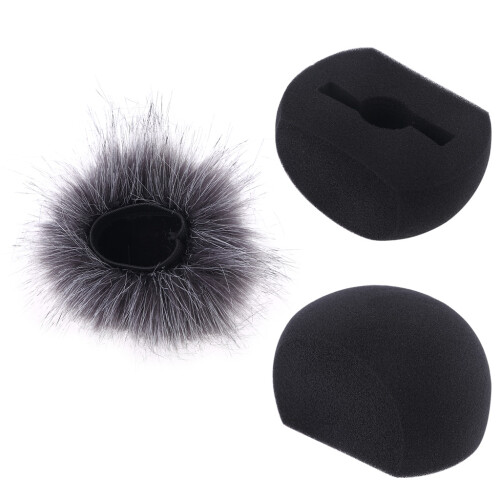 Mic Cover Protect Microphone from Wind Interference Noise for ZOOM Grey windproof cover 1