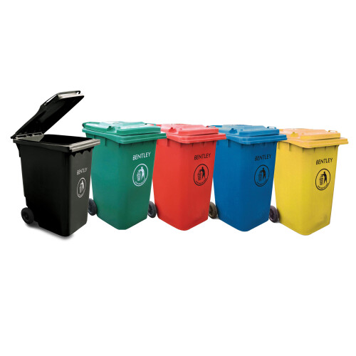Charles Bentley (Black) Bentley 240 Litre Wheelie Bin - Various Colours Available