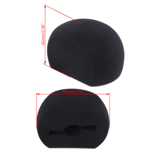 Mic Cover Protect Microphone from Wind Interference Sponge cover + gray windproof cover 2