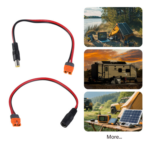 Solar Generator Input Cable XT60I to DC7909 1 Meter Wire Cord female head 2