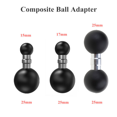 Double Ball Mount Adapter Extension Ball for Standard Dual Ball Socket Mount RAM C 1