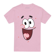 (3XL, Pink) SpongeBob SquarePants Unisex Adult Patrick Star Smile T-Shirt