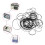Assorted 100PCS Mix Size Flat Belts Cassette Tape Machine Belt 4mm for Recorders 2
