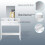ELEGANT (Dressing Table Only) Elegant White Dressing Table with Mirror, Makeup Vanity Desk with Storage Compartments & 2 Drawers, Compact Design 3