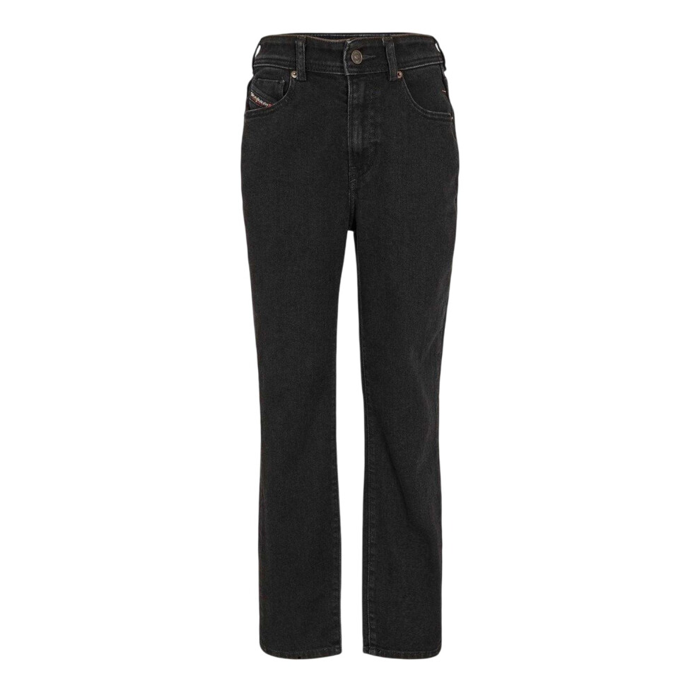 Diesel (28L, Black/Grey/Denim) Womens/Ladies 5 Pockets Straight Leg Jeans