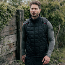 (M, Black) DLX Mens Padded Gilet Bodywarmer Enoless