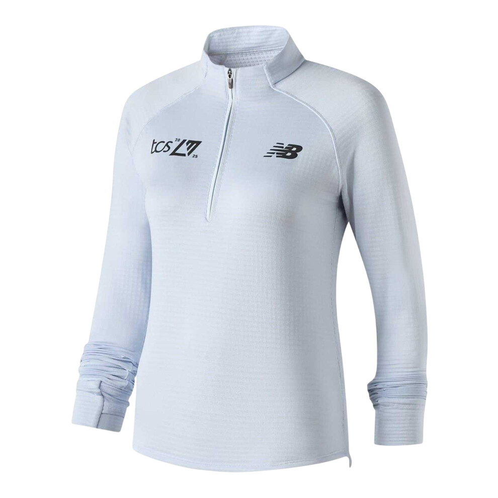 New Balance (14 Uk, Light Blue) Womens/Ladies Lettering Athletic Running Top