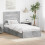 VidaXL vidaXL Storage Bed Concrete Grey 90 x 190 cm Engineered Wood 1