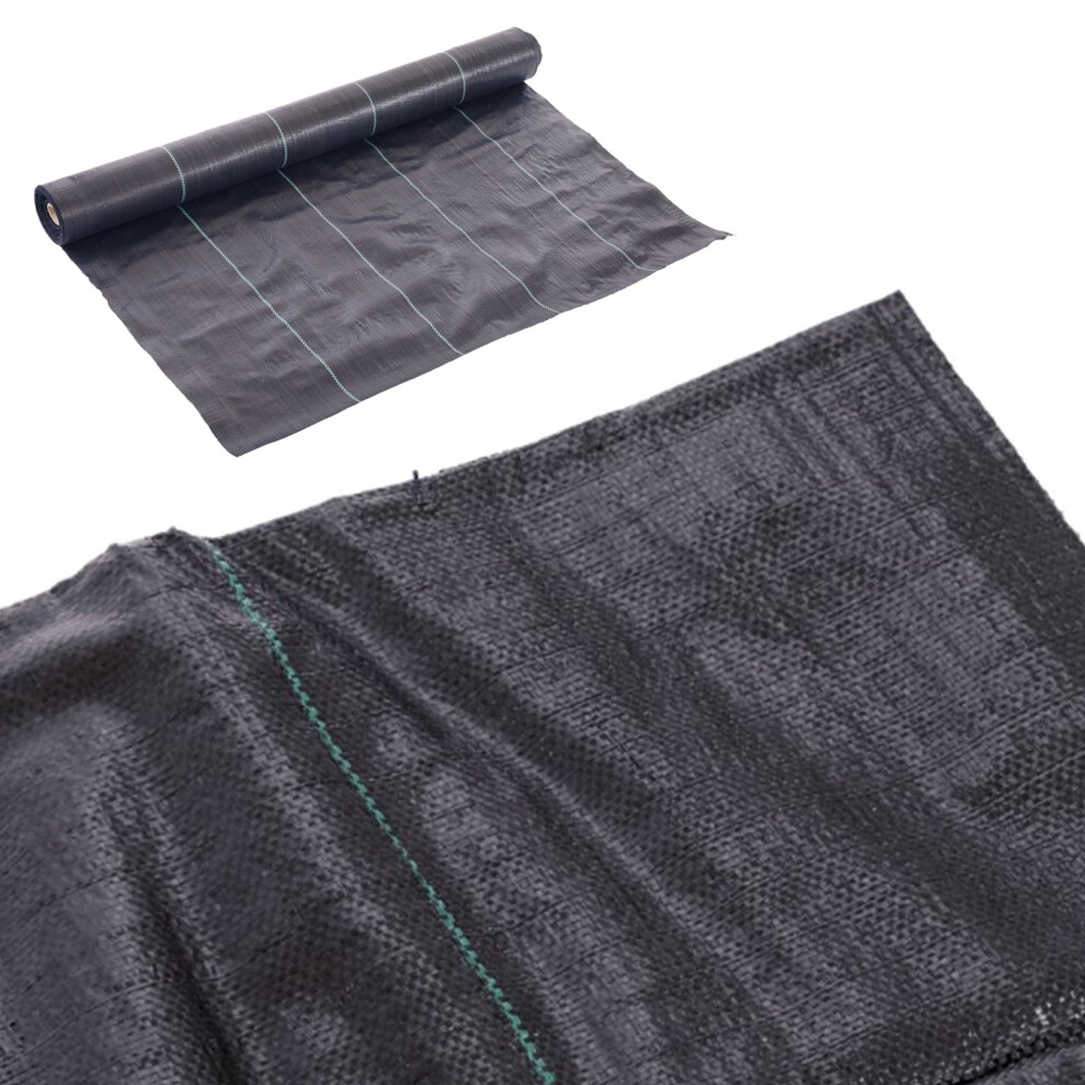 Oypla 1M X 50M Heavy Duty Weed Control Ground Cover Membrane Sheet