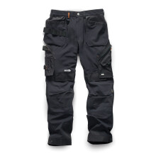 (30L, Black) Scruffs Mens Pro Flex Plus Holster Pocket Trousers