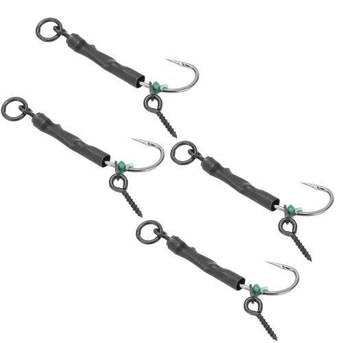 Ronnie Rig Karpfenangel Set 6# Silber 4 Haken 2