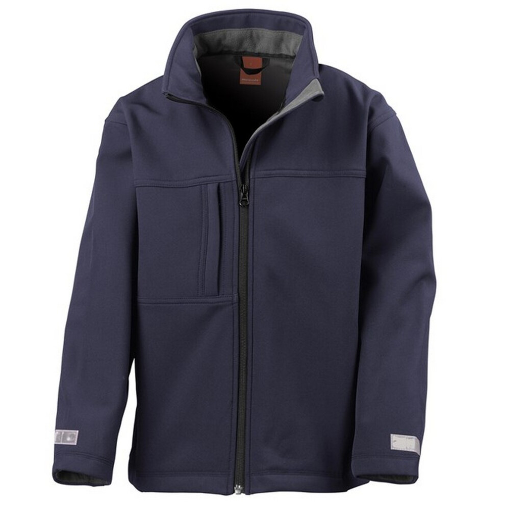 Result (3-4 Years, Navy) Childrens/Kids Classic Soft Shell Jacket