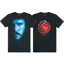(X-Large) Game of Thrones Multi-Pack of 2 Short-Sleeved T-Shirts (Mens Black)