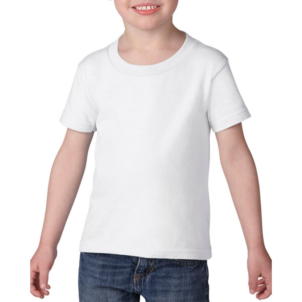 Gildan (5 Years, White) Childrens/Kids Cotton Heavy T-Shirt
