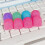 X Stem Keyboard Keycap Replacement with Sugar Texture Body Finish SkyBlue 3