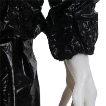3X Heavy Duty Fitness Weight Loss Sweat Sauna Suit Exercise Gym Anti-Rip Black 4XL