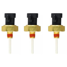 3X Accesorios de Excavadora Sensor de Temperatura Sensor de Refrigerante Bajo 4383933 para  K19 KTA19 K38 KTA38 K50